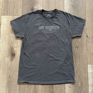 Los Angeles Graphic Tee in Charcoal Gray